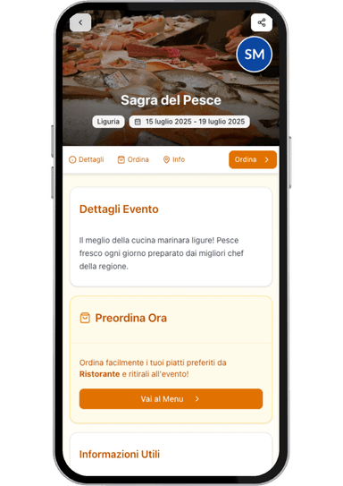 Dettaglio evento preordine